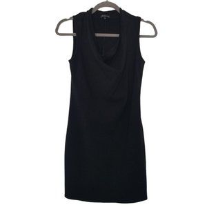 Theory Body Con Sleeveless Mini Dress Black Size S